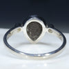 Silver Solid Opal Ring Rear View