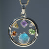 10k Gold Natural Opal and Gemstone Pendant