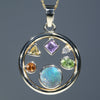 Simple 10k Gold Round Pendant Design