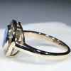 Natural Australian Boulder Opal and Diamond Gold Ring Size 6.75 Code - RL431