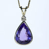 Beautiful Natural Tanzanite gold Pendant