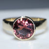 Gold Tourmaline Ring Front View