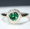 Green Garnet Ring Front View 