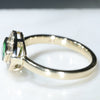 Green Garnet Ring Side View