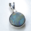 Easy Wear Silver Round Opal Pendant Design