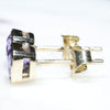 Tanzanite Studs Side View