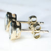 Aquamarine Studs Side View