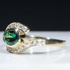 Green Garnet Ring Side View