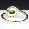 Green Garnet Ring Rear View