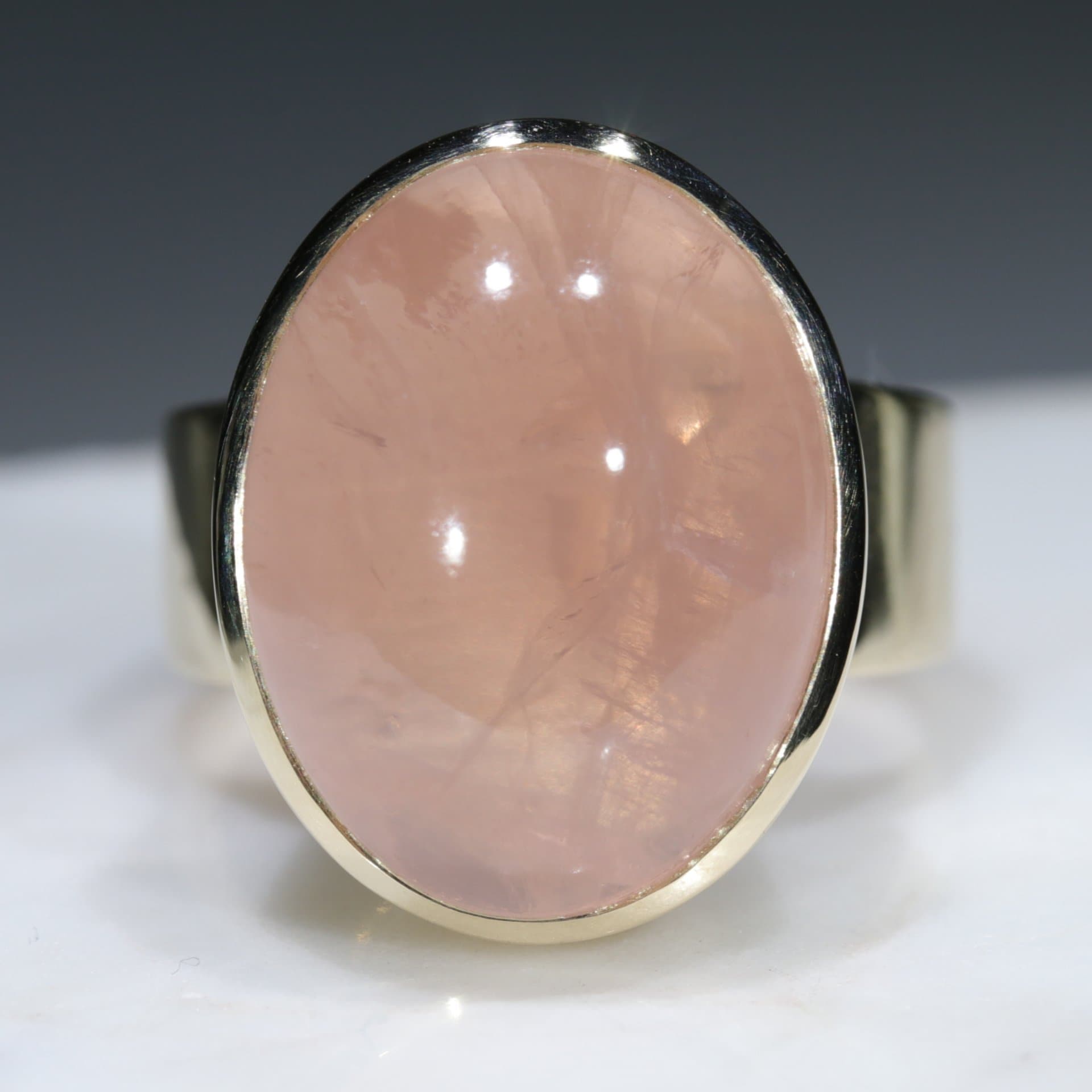 Star rose quartz ring on sale
