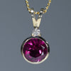 10k Gold - Natural Garnet - Natural Diamond