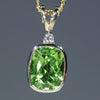10k Gold- Natural Peridot - Natural Diamond 