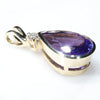 Gold Gem Pendant Side View