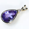 10k Gold - natural Tanzanite - Natural Diamond 