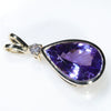 Elegant Tanzanite Gold and Diamond Pendant 