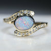 Stunning Queensland Boulder Opal with Natural Diamonds