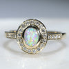 Beautiful Opal and Diamond Wedding Set