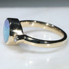 Natural Australian Boulder Opal and Diamond Gold Ring - Size 7 US Code - JGR02