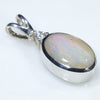 Silver Opal Pendant Side View