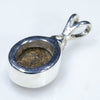 Silver Solid Opal Pendant Rear View