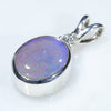 Sterling Silver - Solid Boulder Opal - Natural Diamond