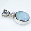 Silver Opal Pendant Sice View