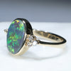 Gold Opal Ring Side view