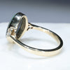 Natural Australian Black Opal and Diamond Gold Ring - Size 8 Code JGR787