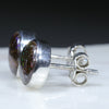 Silver Opal Studs Side View