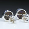 Silver Solid Opal Studs Rear View