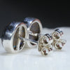 Australian Boulder Opal Matrix Silver Earrings (8mm x 8mm) Code - SE424