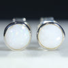 Natural White Opal Earrings