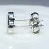 Natural Australian White Opal  Silver Stud Earring (5mm x 5mm) Code -SE401