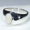 Sterling Silver- Solid White Opal