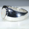 Silver Opal Ring Side View