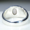 Silver Solid Opal Ring Rear View