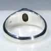 Silver Solid Opal Ring Rear View