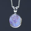 Natural Australian Boulder Opal Silver Pendant