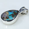Silver Opal Pendant Side View 