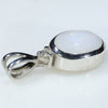 Silver Opal Pendant Side View