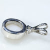 Silver Solid Opal Pendant Rear View