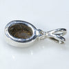 Silver Solid Opal Pendant Rear View