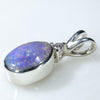 Silver Opal Pendant Side View