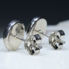 Silver Opal Studs Rear View