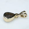 Natural Australian Boulder Opal and Diamond 18K Gold Pendant (7mm x 5mm) Code -EP30