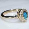 Opal Gold Ring Side View