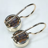 Natural Australian Boulder Matrix Opal Gold Earrings (8mm x 8mm) Code GE79