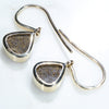 Gold Opal Earrings Rear View