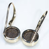Solid Opal Earrings Rear View