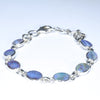 Natural Australian Opal Silver Bracelet
